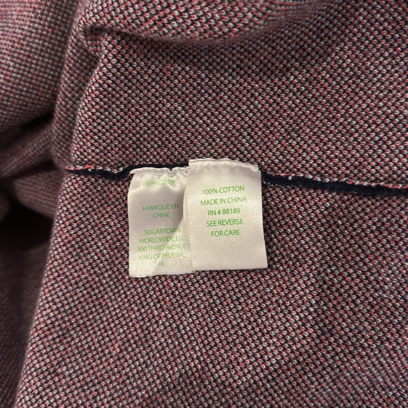 Lily Pulitzer Navy Blue Sweater Dress with Coral Accents—Cotton—Size XL - Picture 7 of 8